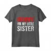 Security For My Little Sister - Maglietta Big Brother per Sorella - Regalo Divertente per Compleanno o Natale