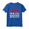 Security For My Little Sister - Maglietta Big Brother per Sorella - Regalo Divertente per Compleanno o Natale