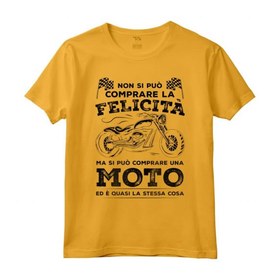 Motociclista Divertenti Regalo Biker Moto Ti Rende Felice - Maglietta per Appassionati di Moto - Ideale per Uomini, Ragazzi e Donne