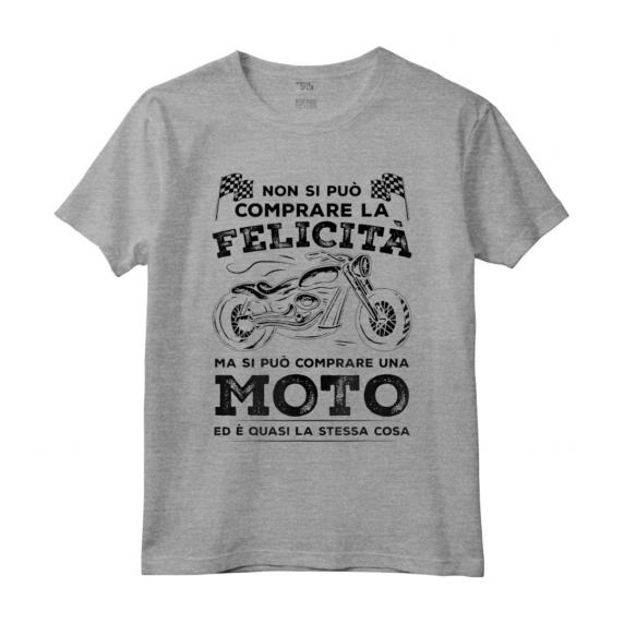 Motociclista Divertenti Regalo Biker Moto Ti Rende Felice - Maglietta per Appassionati di Moto - Ideale per Uomini, Ragazzi e Donne