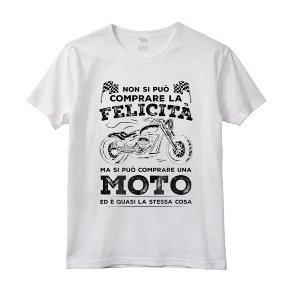 Motociclista Divertenti Regalo Biker Moto Ti Rende Felice - Maglietta per Appassionati di Moto - Ideale per Uomini, Ragazzi e Donne