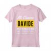 Io non sbaglio mai - Maglietta Personalizzata per Davide, Regalo Compleanno Divertente per Figlio