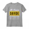 Io non sbaglio mai - Maglietta Personalizzata per Davide, Regalo Compleanno Divertente per Figlio