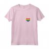 T-shirt Vintage Gay Pride Cuore - Camicia Bandiera Gay per l'Orgoglio LGBT - Ideale per le Nozze Gay