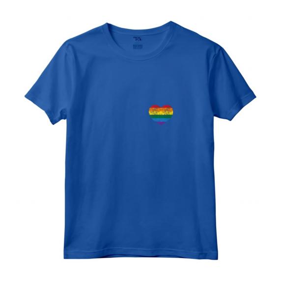 T-shirt Vintage Gay Pride Cuore - Camicia Bandiera Gay per l'Orgoglio LGBT - Ideale per le Nozze Gay