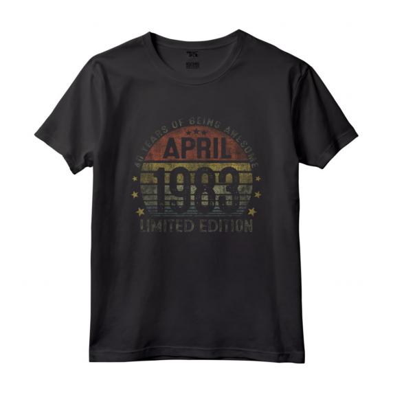 Vintage 1983 40 Anni Compleanno Uomo Donna Aprile Maglietta - Idea Regalo Unica per il 40° Compleanno