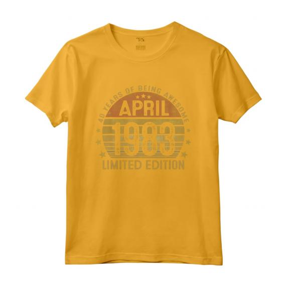 Vintage 1983 40 Anni Compleanno Uomo Donna Aprile Maglietta - Idea Regalo Unica per il 40° Compleanno