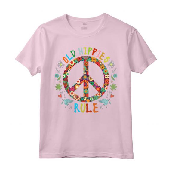 Vecchio Hippies Vintage Retro Costume Hippy Girasole Maglietta - Regalo Fantastico per Amanti dello Stile Hippie e Vintage