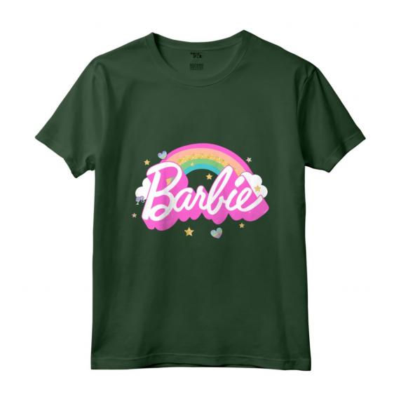 Bambino Barbie - Maglietta ufficiale Arcobaleno di Barbie, Diverse Colori e Taglie - Design Mattel