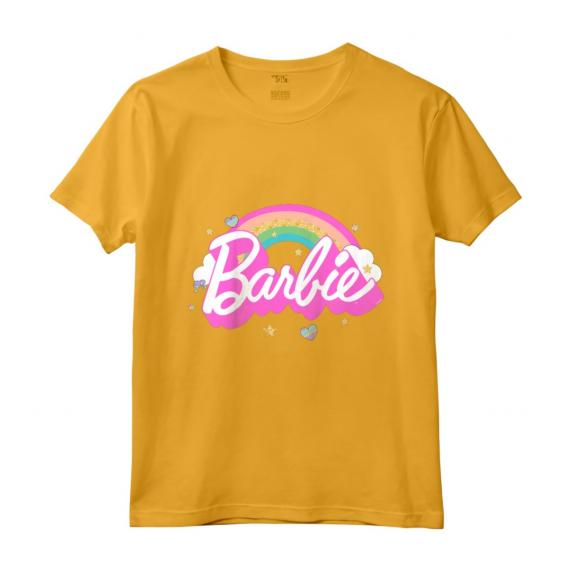 Bambino Barbie - Maglietta ufficiale Arcobaleno di Barbie, Diverse Colori e Taglie - Design Mattel