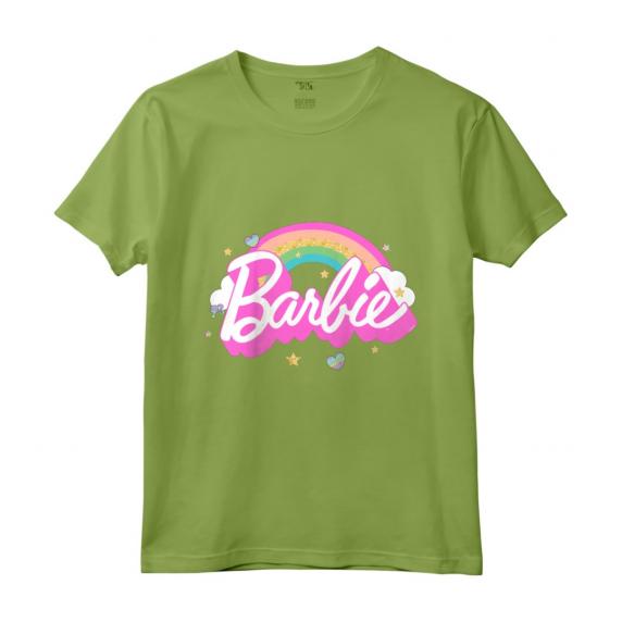 Bambino Barbie - Maglietta ufficiale Arcobaleno di Barbie, Diverse Colori e Taglie - Design Mattel