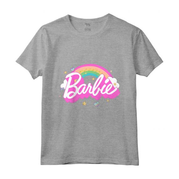 Bambino Barbie - Maglietta ufficiale Arcobaleno di Barbie, Diverse Colori e Taglie - Design Mattel