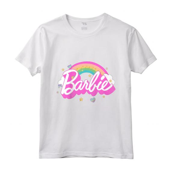 Bambino Barbie - Maglietta ufficiale Arcobaleno di Barbie, Diverse Colori e Taglie - Design Mattel