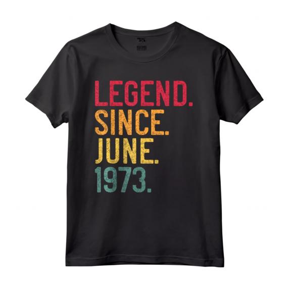 Legend Since June 1973 - 48th Birthday Vintage Maglietta - Unique Gift Idea for Men, Women, and Kids