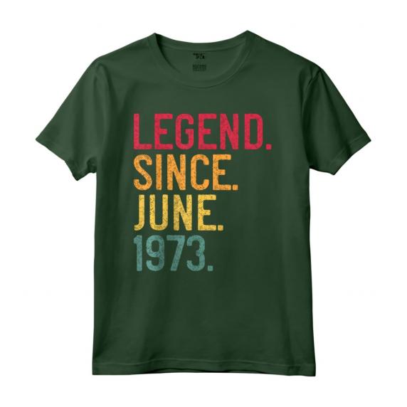 Legend Since June 1973 - 48th Birthday Vintage Maglietta - Unique Gift Idea for Men, Women, and Kids