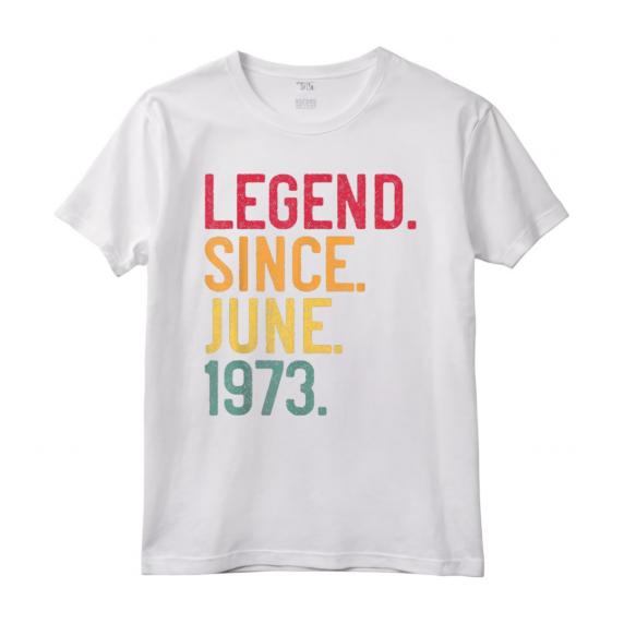 Legend Since June 1973 - 48th Birthday Vintage Maglietta - Unique Gift Idea for Men, Women, and Kids