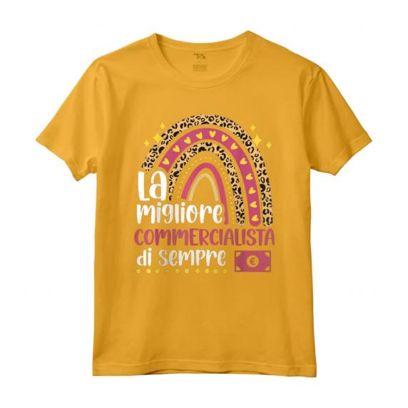 La Migliore Commercialista Di Sempre - Divertente Maglietta per Donna - Regalo Perfetto per Commercialiste - Ideale per Natale, Laurea o Compleanno