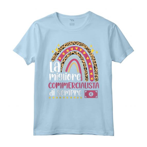 La Migliore Commercialista Di Sempre - Divertente Maglietta per Donna - Regalo Perfetto per Commercialiste - Ideale per Natale, Laurea o Compleanno