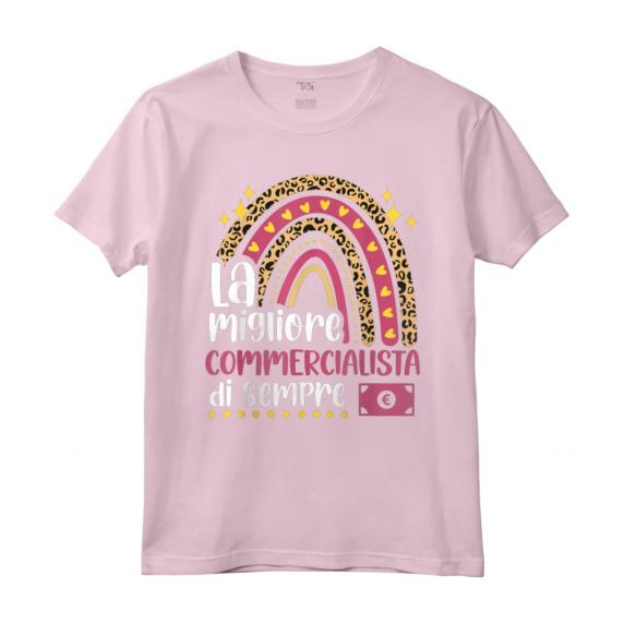 La Migliore Commercialista Di Sempre - Divertente Maglietta per Donna - Regalo Perfetto per Commercialiste - Ideale per Natale, Laurea o Compleanno