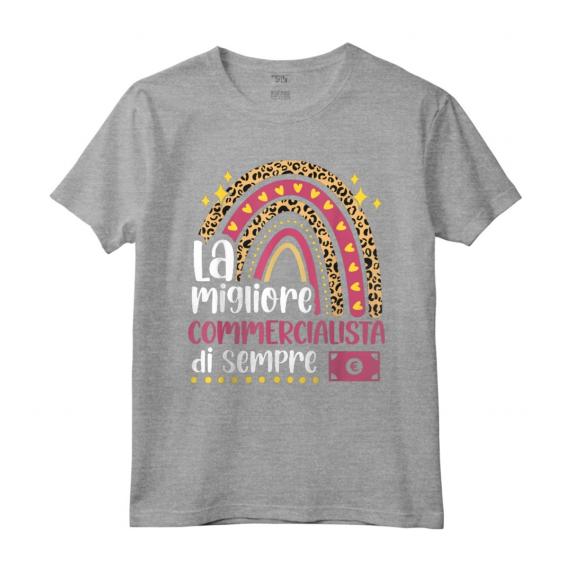 La Migliore Commercialista Di Sempre - Divertente Maglietta per Donna - Regalo Perfetto per Commercialiste - Ideale per Natale, Laurea o Compleanno