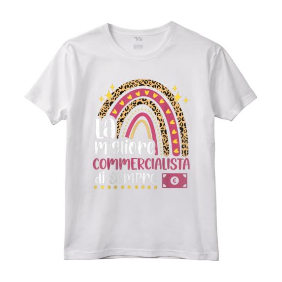 La Migliore Commercialista Di Sempre - Divertente Maglietta per Donna - Regalo Perfetto per Commercialiste - Ideale per Natale, Laurea o Compleanno