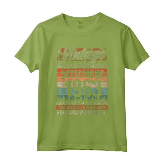 Settembre 1963 Vintage - Maglia 61 Compleanno Anni Uomo Donna - Regalo Compleanno 1963 Design Retro Vintage - Edizione Limitata