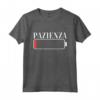 Pazienza 1% - Divertenti Frasi Maglia Regali Simpatiche - Ideale per Compleanni e Natale - Maglietta con Frasi Ironiche