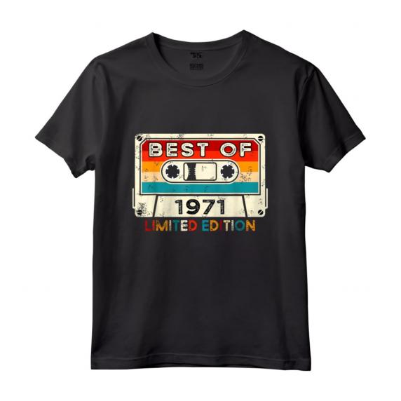 Vintage 1971 Compleanno 51 Anni Uomo Donna Maglietta - Edizione Limitata Retro Regalo
