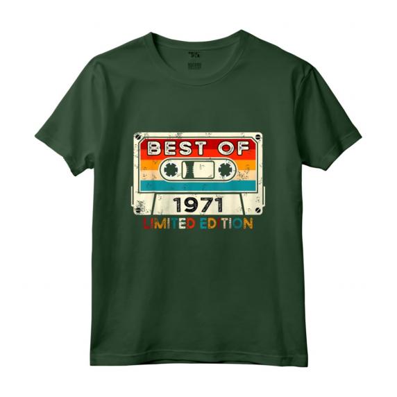 Vintage 1971 Compleanno 51 Anni Uomo Donna Maglietta - Edizione Limitata Retro Regalo