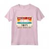 Vintage 1971 Compleanno 51 Anni Uomo Donna Maglietta - Edizione Limitata Retro Regalo