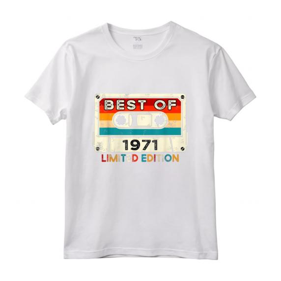 Vintage 1971 Compleanno 51 Anni Uomo Donna Maglietta - Edizione Limitata Retro Regalo