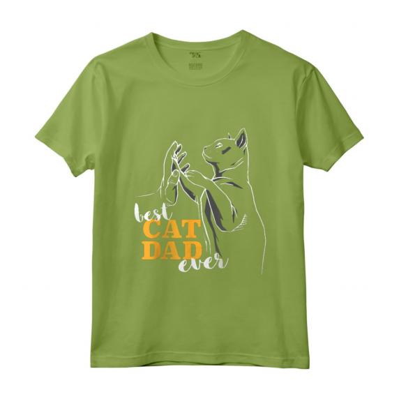 Best Cat Dad Ever - Il miglior papà gatto del mondo - T-shirt per gli amanti dei gatti e regalo ideale per papà gatto - Leggera e con taglio classico