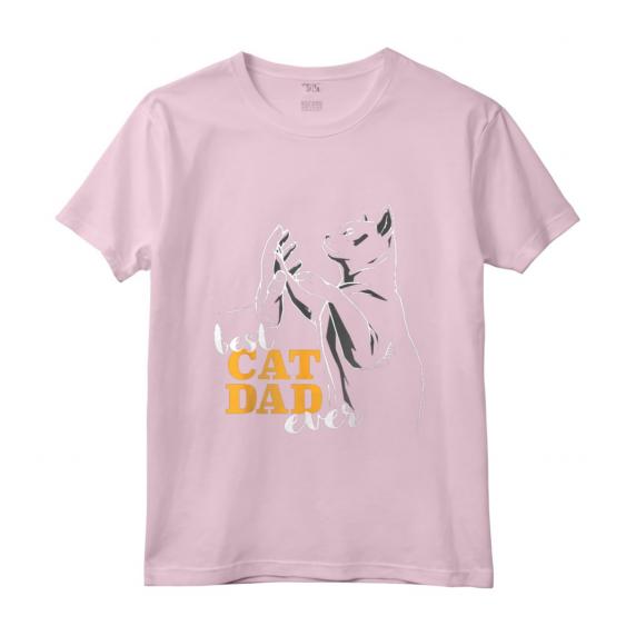 Best Cat Dad Ever - Il miglior papà gatto del mondo - T-shirt per gli amanti dei gatti e regalo ideale per papà gatto - Leggera e con taglio classico