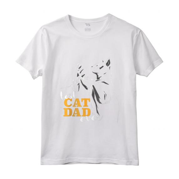Best Cat Dad Ever - Il miglior papà gatto del mondo - T-shirt per gli amanti dei gatti e regalo ideale per papà gatto - Leggera e con taglio classico