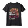 La Migliore Estetista Di Sempre Divertente Per Donna - T-shirt Regalo Colorata con Cuori e Stelle - Ideale per Natale, Compleanno o Festa della Mamma