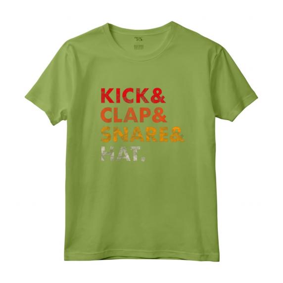 Kick Clap Snare Hat - Vintage Analog Drum Synth Producer Nerd Maglietta - Regalo per Amanti dell'Analogico e della Tecnologia Musicale