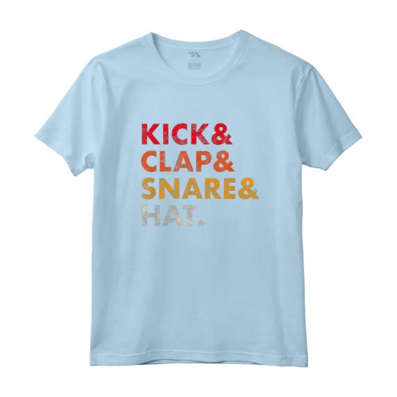 Kick Clap Snare Hat - Vintage Analog Drum Synth Producer Nerd Maglietta - Regalo per Amanti dell'Analogico e della Tecnologia Musicale