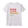 Kick Clap Snare Hat - Vintage Analog Drum Synth Producer Nerd Maglietta - Regalo per Amanti dell'Analogico e della Tecnologia Musicale
