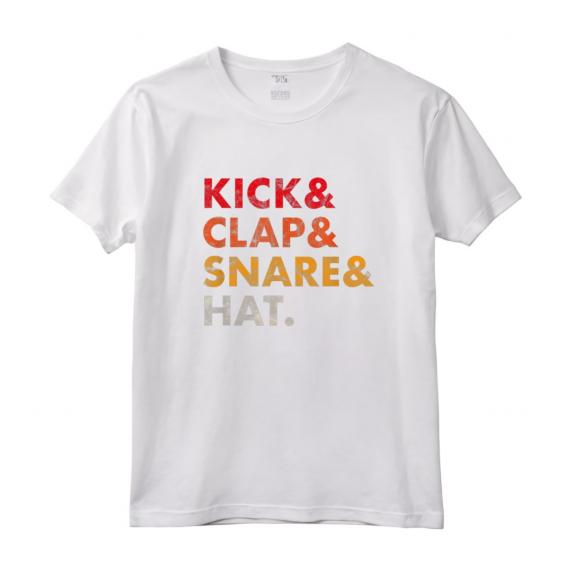 Kick Clap Snare Hat - Vintage Analog Drum Synth Producer Nerd Maglietta - Regalo per Amanti dell'Analogico e della Tecnologia Musicale