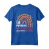 La Migliore Professoressa Di Sempre - T-shirt Divertente per Donna con Design Arcobaleno e Cuori - Regalo Speciale per Insegnanti