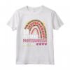 La Migliore Professoressa Di Sempre - T-shirt Divertente per Donna con Design Arcobaleno e Cuori - Regalo Speciale per Insegnanti