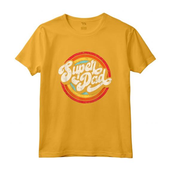 Il miglior papà di sempre - Super Dad Maglietta per la Festa del Papà - Design Vintage Retro Anni '60 '70 '80