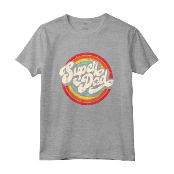 Il miglior papà di sempre - Super Dad Maglietta per la Festa del Papà - Design Vintage Retro Anni '60 '70 '80