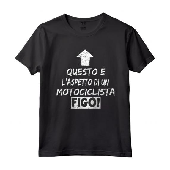 Motociclista Figo - Divertente Idea Regalo per Motociclisti - Maglietta Leggera con Doppia Cucitura