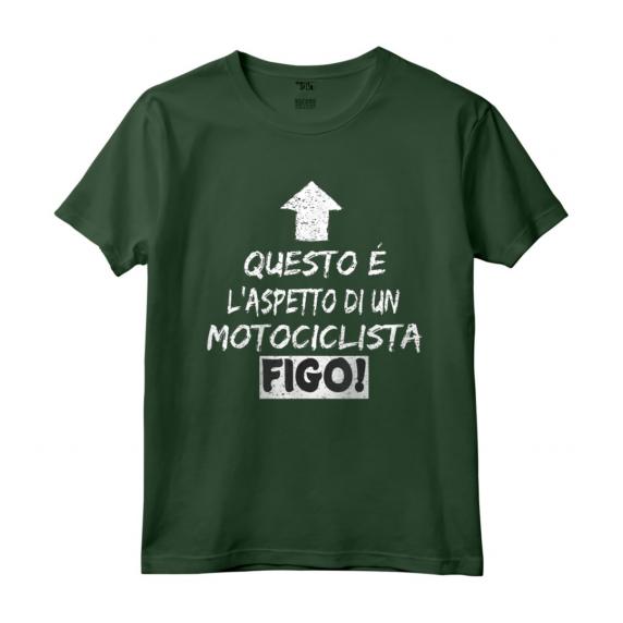 Motociclista Figo - Divertente Idea Regalo per Motociclisti - Maglietta Leggera con Doppia Cucitura