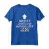 Motociclista Figo - Divertente Idea Regalo per Motociclisti - Maglietta Leggera con Doppia Cucitura