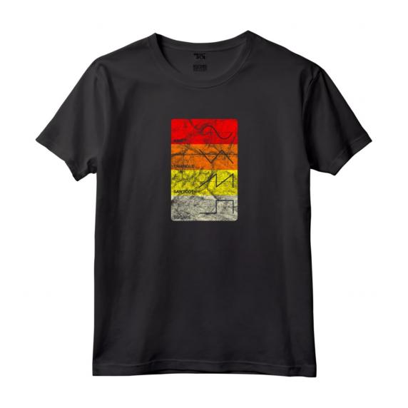 HapTiger Producer ADSR Vintage Maglietta - Design Vintage Sintetizzatore per Appassionati di Musica Elettronica - Regalo Compleanno o Natale