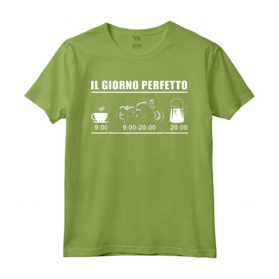 Motociclista Regalo Biker Giorno Perfetto Moto E Birra Maglietta - Design Cool per Appassionati di Moto e Birra