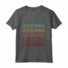 Hello My Italian Name Is Azzurra - Ragazza Italiana Retro Groovy Party Maglietta - Design Bold Rainbow Colors