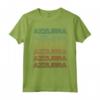 Hello My Italian Name Is Azzurra - Ragazza Italiana Retro Groovy Party Maglietta - Design Bold Rainbow Colors